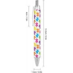 Druckkugelschreiber zum Monat der Aufklärung über Autismus, tragbarer Kugelschreiber mit schwarzer Tinte, Arbeitsstifte für Bürobedarf und Geschenke