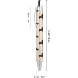 Druckkugelschreiber, 0,5 mm Spitze, schwarze Tinte, Kugelschreiber, Wiener Hund, Doxie, Dackel, Wiener Hund, Haustierhunde, Kugelschreiber, sanftes Schreiben, Bürobedarf, 1 Stück