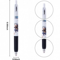 G-Ahora 6 Stück Anime-Gelstifte, Anime-Stifte, schwarz, 0,5 mm, Kugelschreiber, Schreibstift, Bürobedarf für Frauen und Männer (Pen-one)