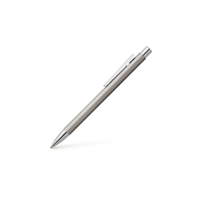 Faber-Castell Neo Slim Edelstahl Kugelschreiber,B, silber matt