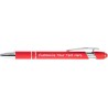 Personalisierter Stift mit Ihrem Namen und Logo, individuelle Kugelschreiber in großen Mengen, kostenlose Lasergravur, Stylus-Stifte individuell mit Text, Premium-Metallstift, schwarze Tinte, mittlere Spitze, rot