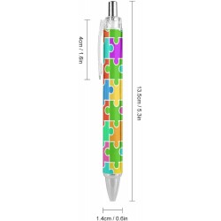 Kugelschreiber zum Thema Autismus-Aufklärung, feine Spitze (0,5 mm), einziehbare Stifte mit glattem Schreibgefühl, Gelstifte mit schwarzer Tinte, 1 Stück