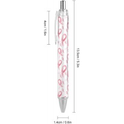 Kugelschreiber zur Aufklärung über Brustkrebs, feine Spitze (0,5 mm), einziehbare Stifte mit glattem Schreibgefühl, Gelstifte mit schwarzer Tinte, 1 Stück