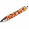 Realistischer Kugelschreiber mit Pizza-Essen, feine Spitze (0,5 mm), einziehbarer Stift zum sanften Schreiben, Gelschreiber mit schwarzer Tinte, 1 Stück