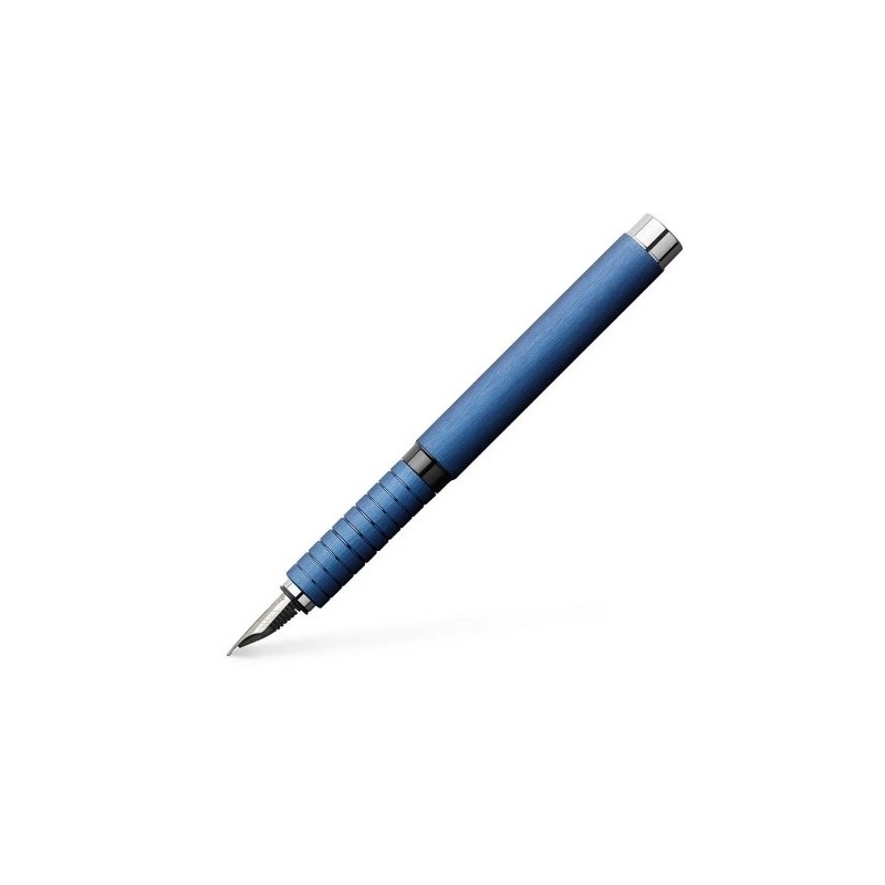 Faber-Castell Essentio Aluminium Füller,Federbreite B, blau