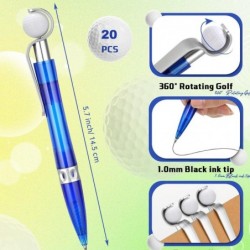 20 Stück neuartige Golf-Kugelschreiber, coole blaue Sport-Kugelschreiber, Team-Geschenk-Stifte für Schülerbedarf, Schreibwaren, Schule, Büro, Dekorationszubehör