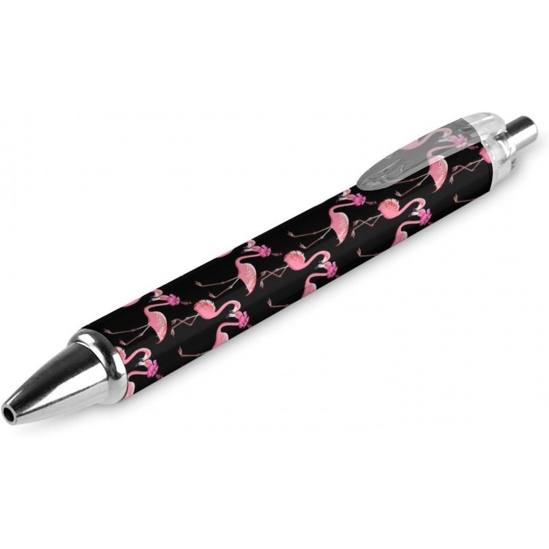 Kugelschreiber, 0,5 mm, schöner, rosa Flamingo-Kugelschreiber mit Tiermotiv, abnehmbar, nachfüllbar, angenehm zu schreibender Stift für das Homeoffice, schwarze Tinte, 1 Stück