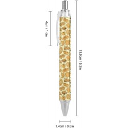 Kugelschreiber mit Croissant-Brotspitze, feine Spitze (0,5 mm), einziehbarer Gelschreiber mit schwarzer Tinte, 1 Stück