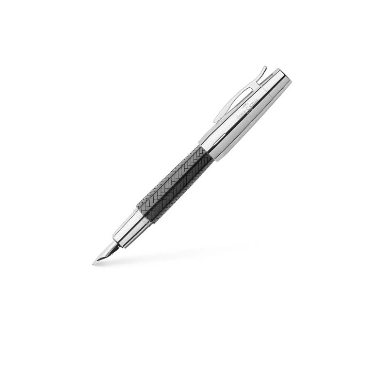 Faber-Castell e-motion Edelharz Parkett Füller,Federbreite M, schwarz