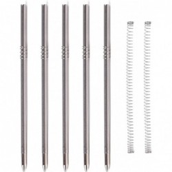 Ersatzminen für Mini-Titanstifte, 5er-Pack, 2,7-Zoll-Kugelschreiberminen, 0,5-mm-Schwarztintenminen für Personality Creative Signature Pen, Mini-EDC-Stift (5 Ersatzminen)