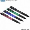 PATIKIL Druckkugelschreiber, 24er-Pack, mittlere Spitze, 1,0 mm, blaue Tinte, sanftes Schreiben, Tagebuchstift für das Home-Office, Schwarz, Grün, Blau, Rot