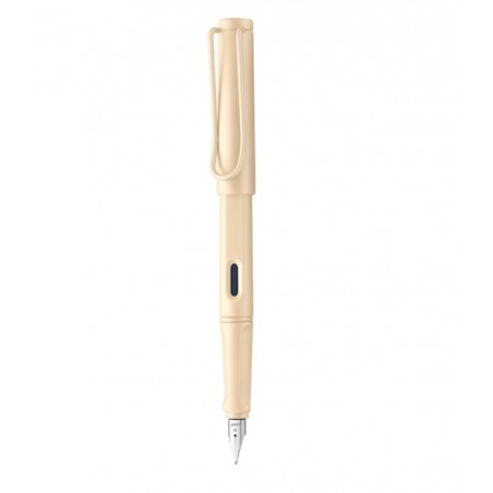 LAMY safari moderner Füllhalter cream , Stahlfeder Stichbreite F