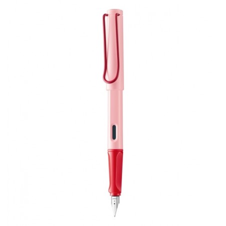 LAMY safari moderner Füllhalter lightrose, Stahlfeder Stichbreite F