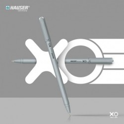 Hauser Xo Kugelschreiber-Etui-Packung | Spitzengröße 0,7 mm | Schlankes Gehäuse und minimalistisches Design | Mattes Finish | Fester Gehäusetyp | Tinte mit niedriger Viskosität | Extrem langlebige Spitze | Schwarze Tinte, Set mit 10 Stück x 2 Packungen