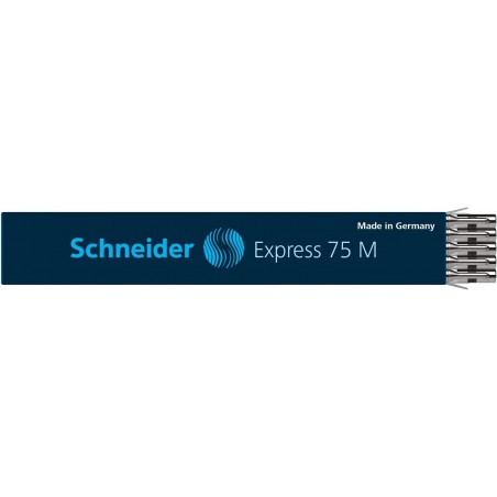 Schneider Express 75 Mine für Kugelschreiber M, schwarz, dokumentenecht, ISO 12757-2 A2, 10 Stück