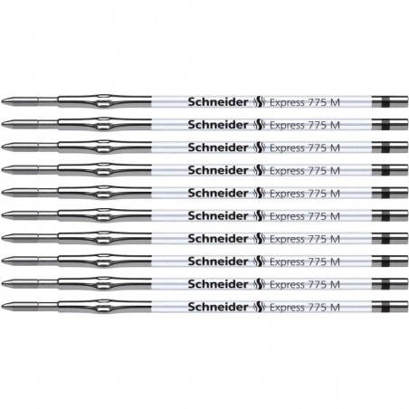 Schneider Express 775 Kugelschreibermine, mittel, 1,0 mm, Schachtel mit 10 Stück, schwarz (7761)