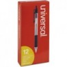 Universal 15530 Economy Druckkugelschreiber, schwarze Tinte, transparent, 1 mm, Dutzend