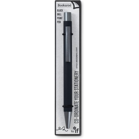 IF Bookaroo Pen, Soft-Touch, farbbeschichteter Stift mit schwarzer Tinte - SCHWARZ