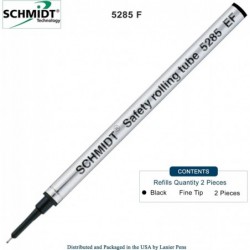 Schmidt 5285 Tintenroller-Metallmine, extrafein, 2er-Pack, schwarze Tinte