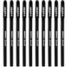 ZEBRA Doodler'z Stick Gel-Kugelschreiber – 1,0 mm – Schwarzes Gehäuse und schwarze Tinte – 10er-Pack