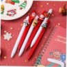 12 Stück Weihnachts-Push-Unisex-Weihnachtsstifte für festen Stift, Gelstift, süßer Gelstift, schwarze Stifte, Kugelschreiber, festlicher Gelstift, Weihnachtsmann-Stifte, Come-Pen, Kunststoffstift fürs Büro