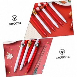 12 Stück Weihnachts-Push-Unisex-Weihnachtsstifte für festen Stift, Gelstift, süßer Gelstift, schwarze Stifte, Kugelschreiber, festlicher Gelstift, Weihnachtsmann-Stifte, Come-Pen, Kunststoffstift fürs Büro