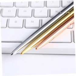 NUOBESTY 8 Stück Metall-Kugelschreiber, goldene Stifte, schwarze Tinte, Büro-Signatur-Stifte, dekorative Kugelschreiber, dekorativer Stift, schöner Stift, metallische Stifte, Tintenstift, Druckkugelschreiber, Stifte, Kugelschreiber