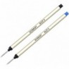 2er-Pack - Schmidt 8127 S Capless System Rollerball-Mine, blaue/schwarze Tinte, mittlere Spitze