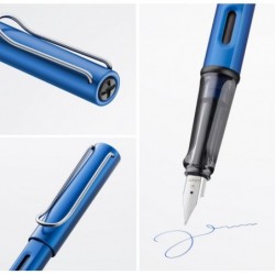 Lamy AL-star oceanblue Füller – Füllhalter Strichbreite B–Rechtshänder