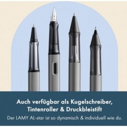 Lamy AL-star graphite Füller – Füllhalter Strichbreite B–Rechtshänder