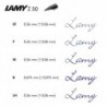 Lamy AL-star Weiß-Silber Füller –Strichbreite B–Rechtshänder