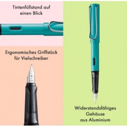 Lamy AL-star turmaline Füller – Füllhalter Strichbreite LH–Rechtshänder