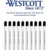 Westcott Kugelschreiberminen Schwarz 10er Pack | G2 Kugelschreiberminen XB 1,4 mm im 10er Pack | Kompatibel mit ISO-Standard G2 | Dokumentenechte blaue Tinte | E-733493 00