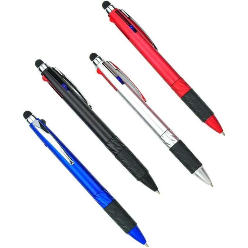 4 Stück, 1 Set, Multifunktions-Stylus, stilvolle Schreibstifte, schwarze Tintenstifte, Touch-Stylus-Stift, glatter Stift, Stylus-Spitzenstifte für elektronische Bildschirme, Rotationsstifte, schwarzer Stift, Tablet-Stylus, Klebegriff