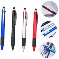 4 Stück, 1 Set, Multifunktions-Stylus, stilvolle Schreibstifte, schwarze Tintenstifte, Touch-Stylus-Stift, glatter Stift, Stylus-Spitzenstifte für elektronische Bildschirme, Rotationsstifte, schwarzer Stift, Tablet-Stylus, Klebegriff