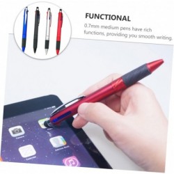 4 Stück, 1 Set, Multifunktions-Stylus, stilvolle Schreibstifte, schwarze Tintenstifte, Touch-Stylus-Stift, glatter Stift, Stylus-Spitzenstifte für elektronische Bildschirme, Rotationsstifte, schwarzer Stift, Tablet-Stylus, Klebegriff