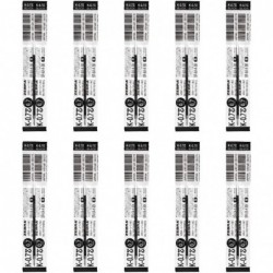 Zebra B-BR-6A-K-BK Kugelschreibermine auf Ölbasis, Jim Knock, K-0,7 Kern, schwarz, 10 Stück