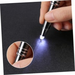 2 Stück LED-Stifte, schwarze Kugelschreiber, Büro-Schreibstift, Tintenstift-Minen, Designer-Stifte, schwarze Stifte, Kugelschreiber, schwarze Tinte, dunkler LED-Kugelschreiber, Füllfederhalter, Kugelschreiber, leuchtender Stift