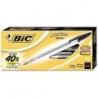 BIC Cristal Stic Kugelschreiber, mittlere Spitze, 1,0 mm, Schwarz, 12 Stifte (MS11-Blk)