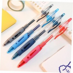 NUOBESTY 12 Stück Press-Gelstift, schwarzer Tintenstift, tragbarer Gelstift, feine Spitze, Studentenstift, Druckkugelschreiber, Oster-Partytütenfüller, Tintenstifte, Bürostift, Büro-Gelstift, rot