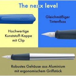 Lamy nexx blue Füller - Strichbreite M -Rechtshänder