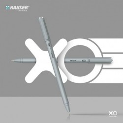 Hauser Xo Kugelschreiber-Boxpackung | Spitzengröße 0,7 mm | Schlankes Gehäuse und minimalistisches Design | Mattes Finish | Festes Gehäuse | Tinte mit niedriger Viskosität | Extrem langlebige Spitze | Schwarze Tinte, 10er-Set