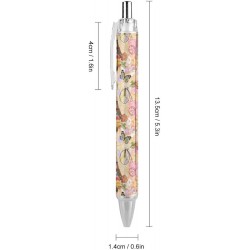 Druckkugelschreiber mit Pariser Eiffelturm, ultrafeine Spitze 0,5 mm, schwarze Tinte, sanftes Schreiben, Bürobedarf, Tagebuchstift, Tintenroller für Frauen, Männer, Teenager, 1 Stück