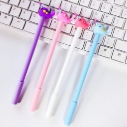 Gel-Tintenstift mit Tiermotiv, bunt, Fische, Narwale, Wale, süßer Kawaii-Schreibstift, schwarzer Kugelschreiber, Gel-Tintenstift, Partygeschenk, lustiges Schul- und Büromaterial (6 Stück)