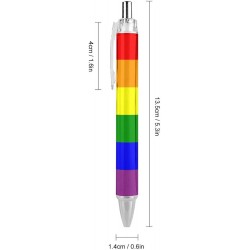 Druckkugelschreiber mit LGBT-Pride-Regenbogenflagge, ultrafein, 0,5 mm, schwarze Tinte, Tintenroller mit einzigartigem Muster, Kugelschreiber für College, Büro, Business, Studenten, Krankenschwester, 1 Stück