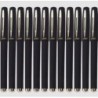 BaoKe Gel-Tintenstifte, Tintenroller, 0,5 mm, mittlere Strichstärke, Schachtel mit 12 Stück, PC1828A (Schwarz)