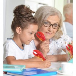 Planet Pens Krabbenscheren-Neuheitsstift – Süßer, lustiger und einzigartiger Büro-Kugelschreiber für Kinder und Erwachsene, farbenfroher Meerestier-Schreibstift für coole Schreibwaren, Schreibtisch-Dekorationszubehör für Schule und Büro