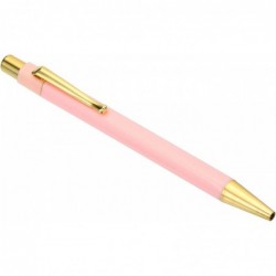 PATIKIL 137 mm Kugelschreiber, 1 Set schwarze Tinte, mittlere Spitze, 1 mm Kunststoff, Roségold, Klick-Kugelschreiber, Schreibstift für Home-Office-Zubehör, Pink-Serie