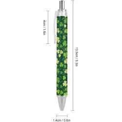 Lustiger Druckkugelschreiber, irischer Kleeblatt-Kugelschreiber, extrafein, 0,5 mm, schwarze Tinte, nachfüllbare Tintenroller mit reibungslosem Schreiben für Teenager, Jungen und Mädchen