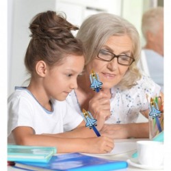 Planet Pens Space Shuttle-Neuheitsstift – Süßer, lustiger und einzigartiger Bürobedarfs-Kugelschreiber für Kinder und Erwachsene, farbenfroher Weltraum-Schreibstift für Schule und Büro